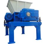 Industrial solid waste shredder available with complete system