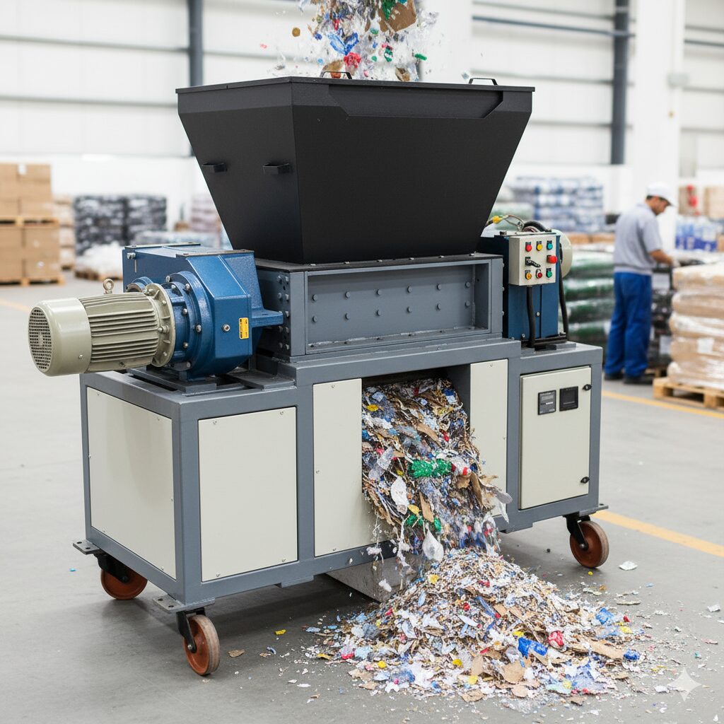 Heavy duty industrial shredder