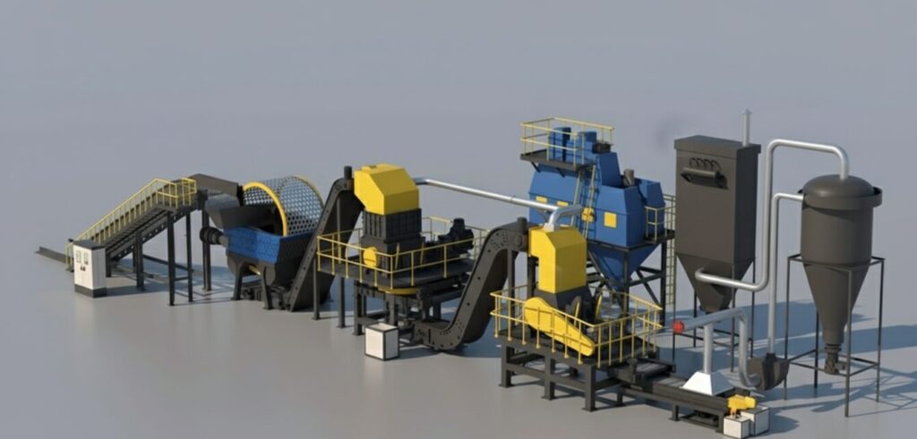 waste tyre recycling plant