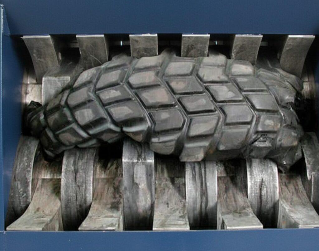 tyre shredding for recycling