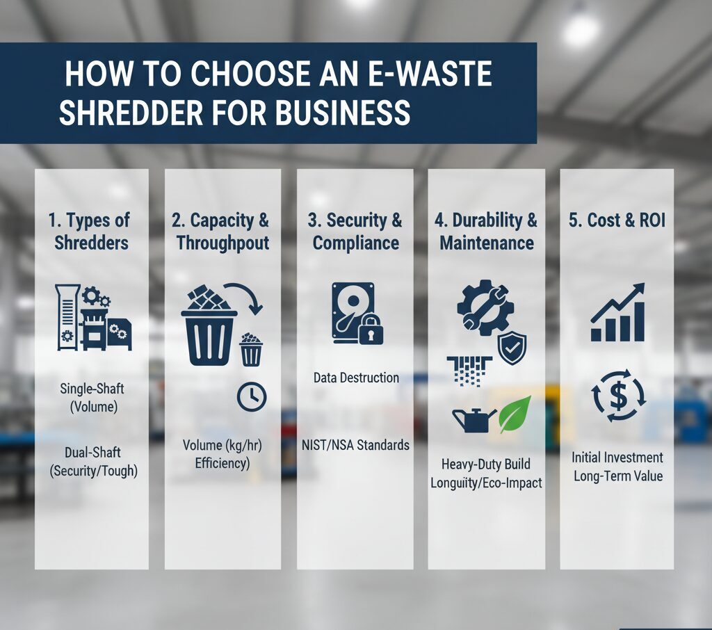 how to choose an e-waste shredder for businesses
