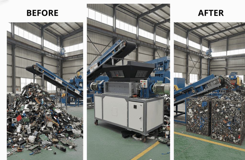 Electronics Scrap Shredder