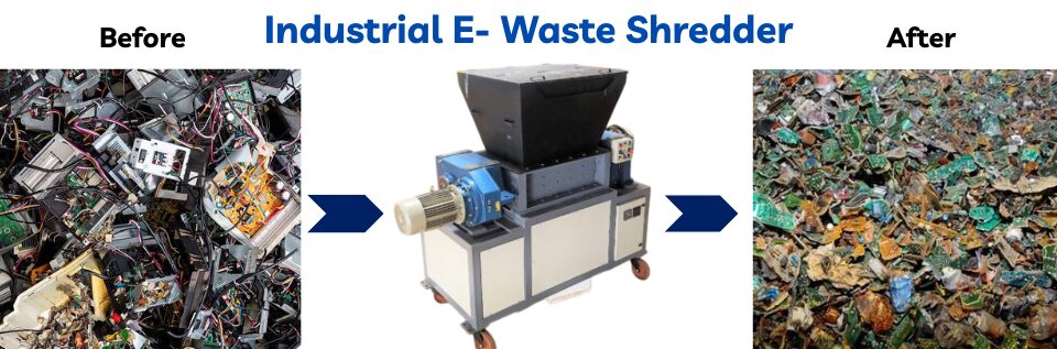 Industrial E-Waste Shredder