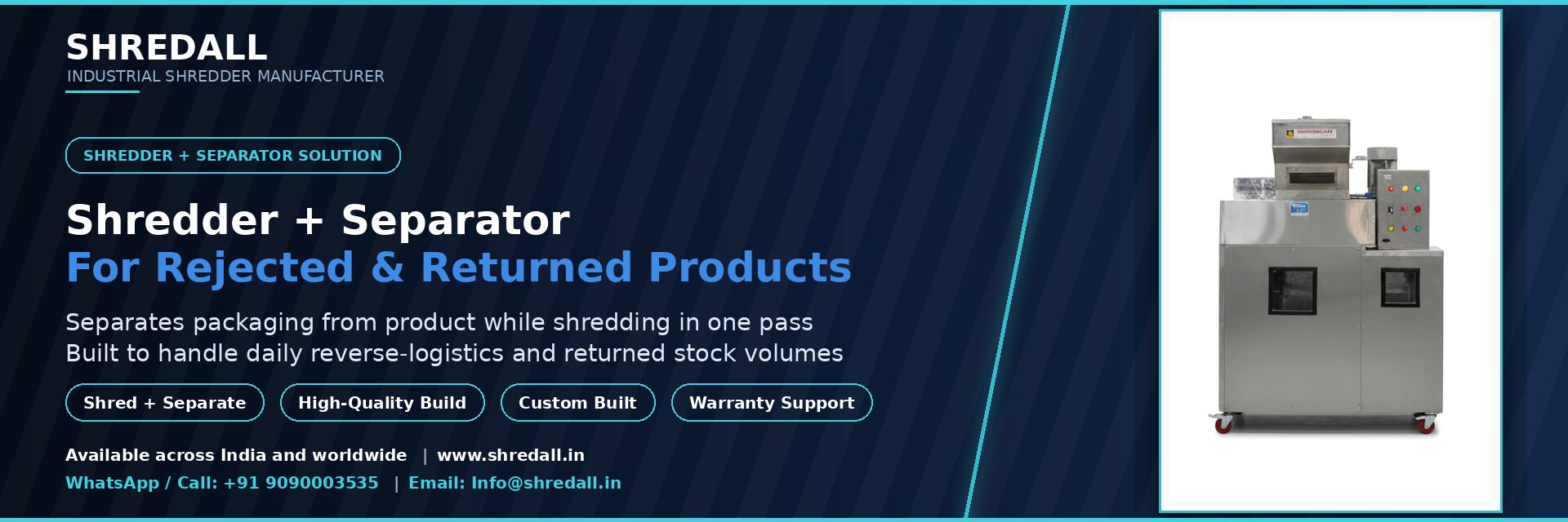 Shredding Solution for Damaged Food & Beverage Products