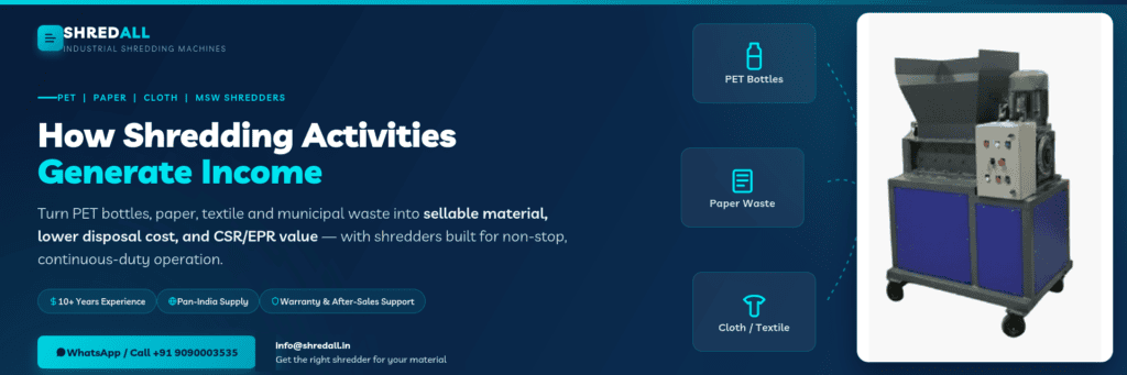 Shredall Shredders for Sustainable CSR Impact