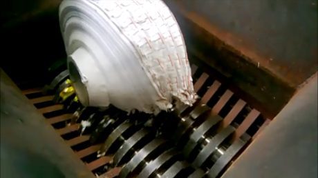 label waste shredding
