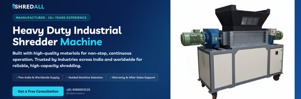 Heavy Duty Industrial Shredder Machine