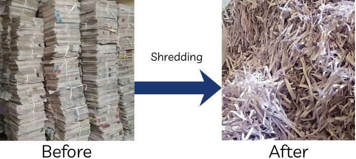 paper recycling shredder